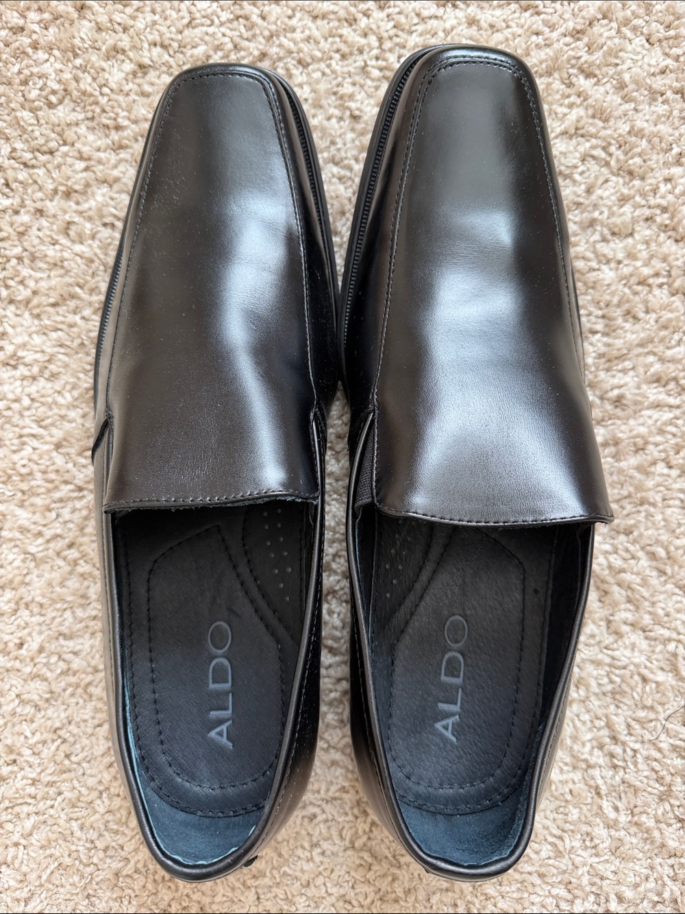 NIB Aldo Black Leather Loafers
